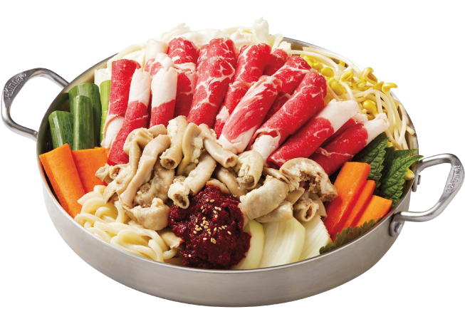 차돌곱창볶음