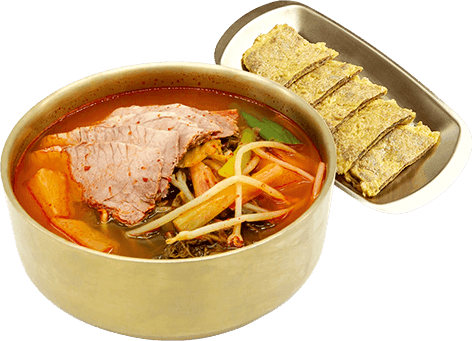 소고기 육전 국밥과 육전 한 접시