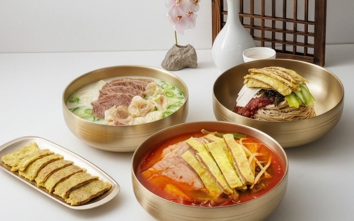 육전국밥과 메밀 막국수, 육전 한 접시
